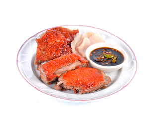 Roasted duck whit sauce Chinese food