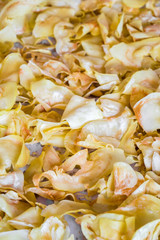 Fried durian on tray