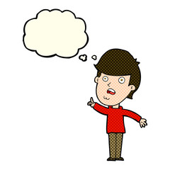 cartoon man asking question with thought bubble