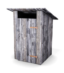 Wooden toilet