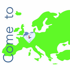 Come to Luxemburg con mappa Europa