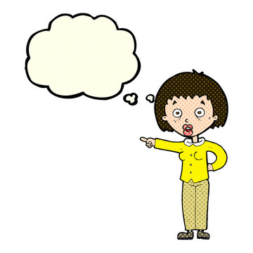 recommend clip art: cartoon shocked woman with thought bubble