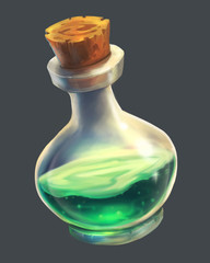 Green Magic Potion UI