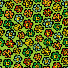 Seamless floral pattern.