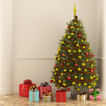 Geschenke unter Weihnachtsbaum