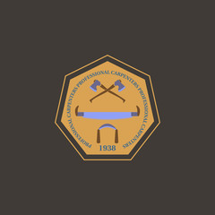 Logotype for construction and carpentry industries. 
