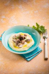 octopus with potato cream