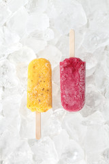 passion fruit red grapes popsicle yummy fresh summer fruit sweet dessert