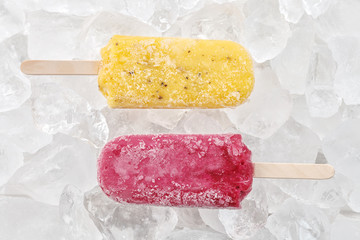 passion fruit red grapes popsicle yummy fresh summer fruit sweet dessert