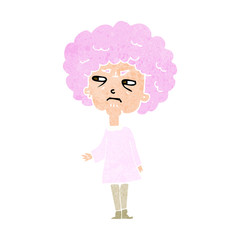 cartoon old lady