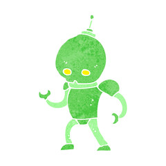 cartoon alien robot
