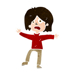 cartoon unhappy person