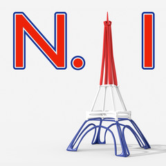 Paris number one con Eiffel