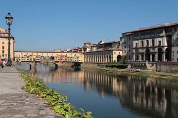 Obraz premium Arno et Ponte Vecchio