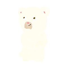 cartoon polar bear cub
