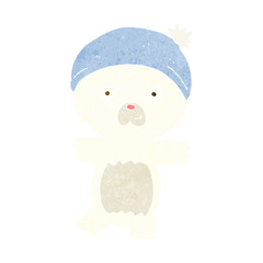 cartoon cute polar bear