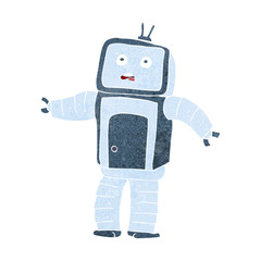 cartoon funny robot