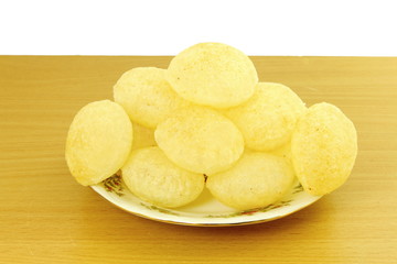 Puri for Panipuri or Gol gappa Gujarati Marathi  Indian Food snack
