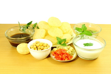 Panipuri or Gol gappa Gujarati Marathi  Indian Food snack
