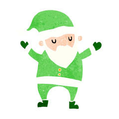 cartoon dancing santa