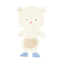 cartoon polar bear cub