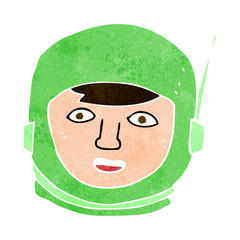 cartoon astronaut head