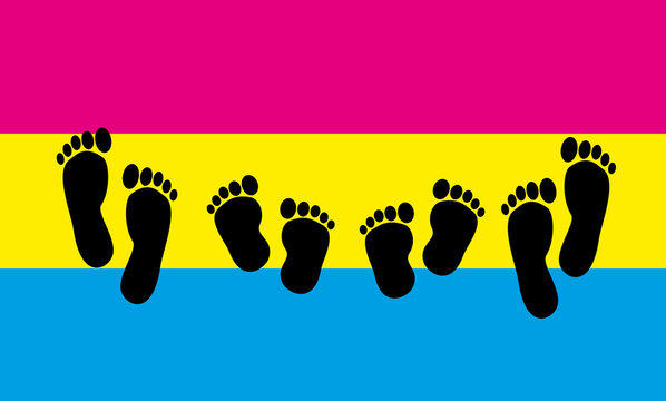 Pansexuell Familie Flagge