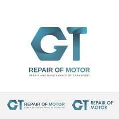 Vector logo for car repair shop.