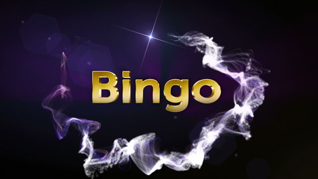 Bingo Gold Text, 4k
