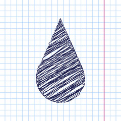 Vector drop icon. Eps10 