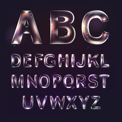 Font alphabet.