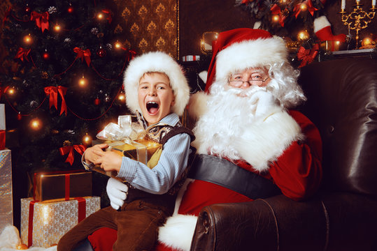 elf and santa
