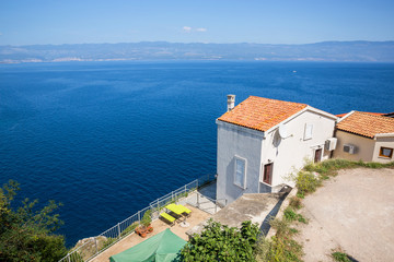 Fototapeta na wymiar House over the sea, Croatia