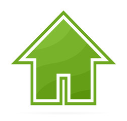 Eco house logo or icon