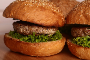 Big burgers with cutlet