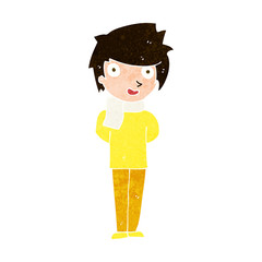 cartoon friendly man