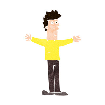 recommend clip art: cartoon happy man