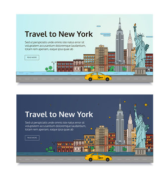 A set of banners