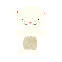 cartoon polar bear cub