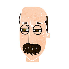 cartoon annoyed old man