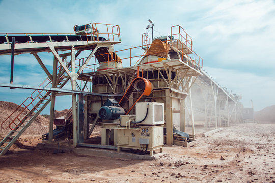 The Plant of the Production the Crushed Stone