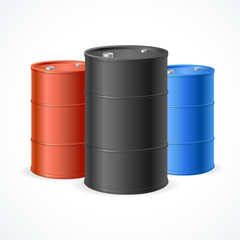 Oil Barrel Drum. Vector