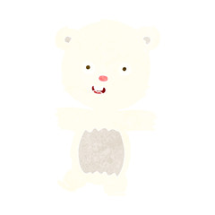 cartoon cute polar bear cub