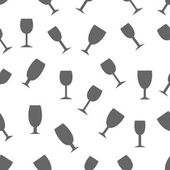 seamless pattern with Drink glass