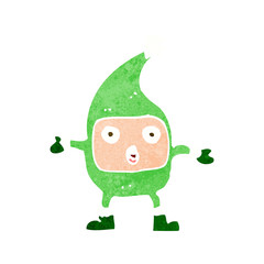 cartoon funny christmas creature