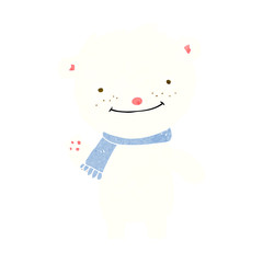 cartoon cute polar bear