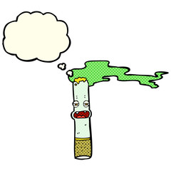 cartoon marijuana character with thought bubble
