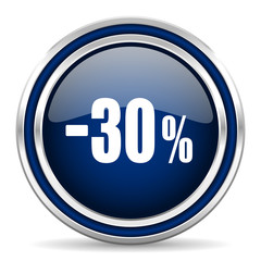 30 percent sale retail icon