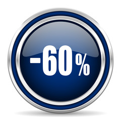 60 percent sale retail icon