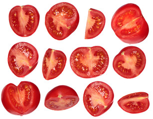 Fresh cutted tomatoes